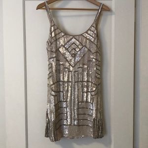 Parker beaded mini dress